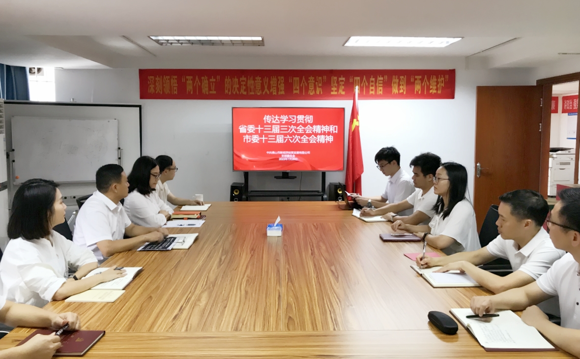 錨定“走在前列”總目標 展現(xiàn)新投公司新作為——新投公司黨支部傳達學習貫徹省委十三屆三次全會精神、市委十三屆六次全會精神和鄭軻書記在國資國企調(diào)研座談會上的講話精神